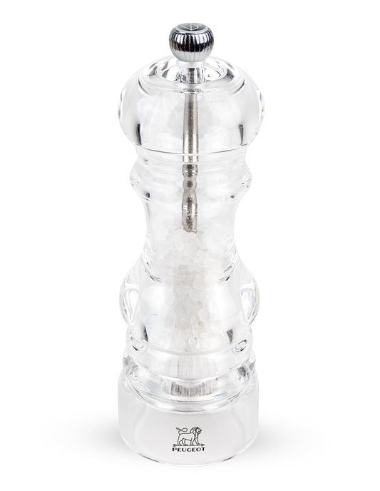 PEUGEOT- Paris Nancy Zirlion Salt Mill, Acrylic, 18 cm - 7 in