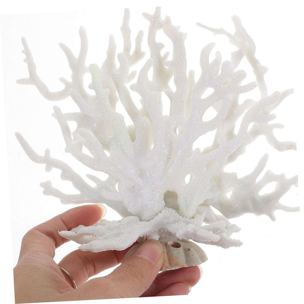Levemolo 2pcs Decorative Coral Branches Artificial Underwater Plant Sculpture for Fish Tank Landscape Easy to Clean Fish Friendly Flexible Use for Saltwater Aquariums