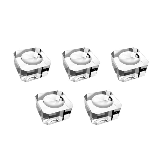 5Pcs 35mm Clear Crystal Ball Stand Sphere Stand Crystal Glass and Natural Rocks Holder Base, for Display 60mm-100mm Sphere