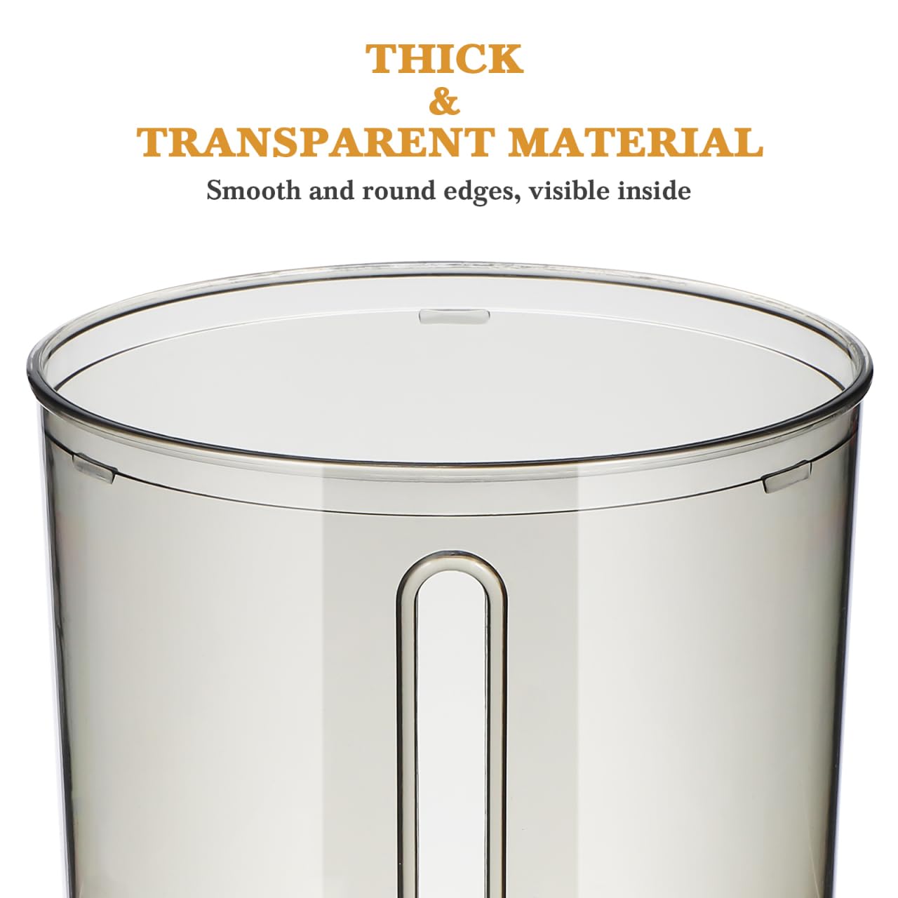 Alipis Clear Round Tissue Roll Holder with Wood Lid Tabletop Napkin Dispenser for Bathroom Kitchen Home Use 5.11 X 5.11 X 5.11 Inches