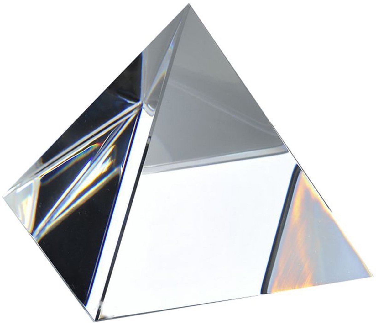 Amlong Crystal Clear Pyramid 3 inch with Gift Box