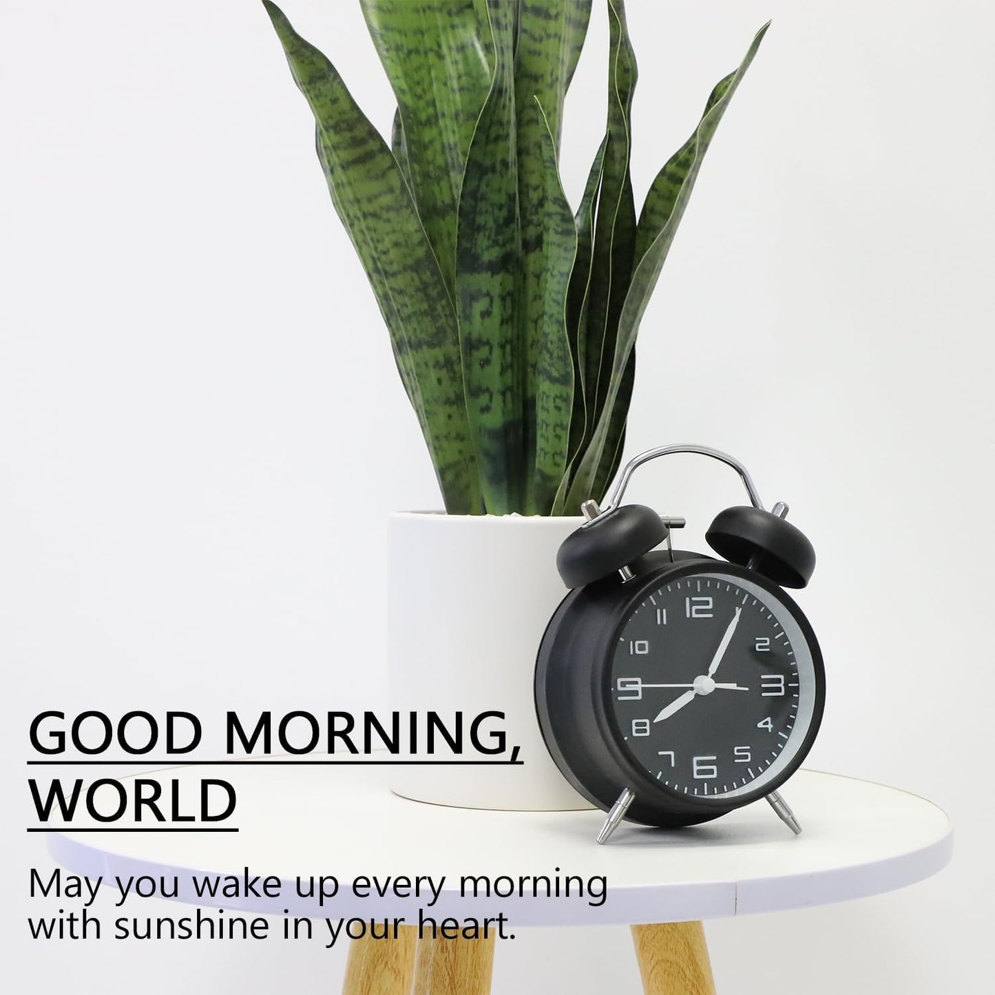 Anewsun Faux Plants, Artificial Snake Plant Set of 2, Faux Snake Plant with Pure White Ceramic Pots, Fake Sansevieria for Home Decor Indoor, Office, Living Room, Housewarming Gifts
