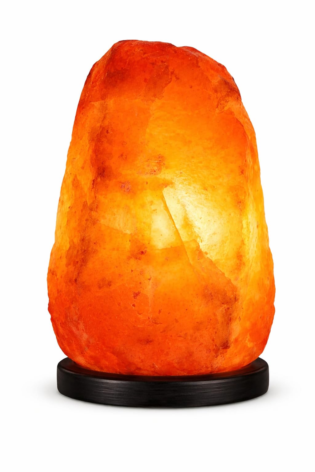 Dimmable Salt Lamp, Natural Himalayan Crystal Rock Salt Lamp Pink Light, Hand Crafted Wooden Base Direct from Foothills of The Himalayas Home Decor, Night Light & Gifts