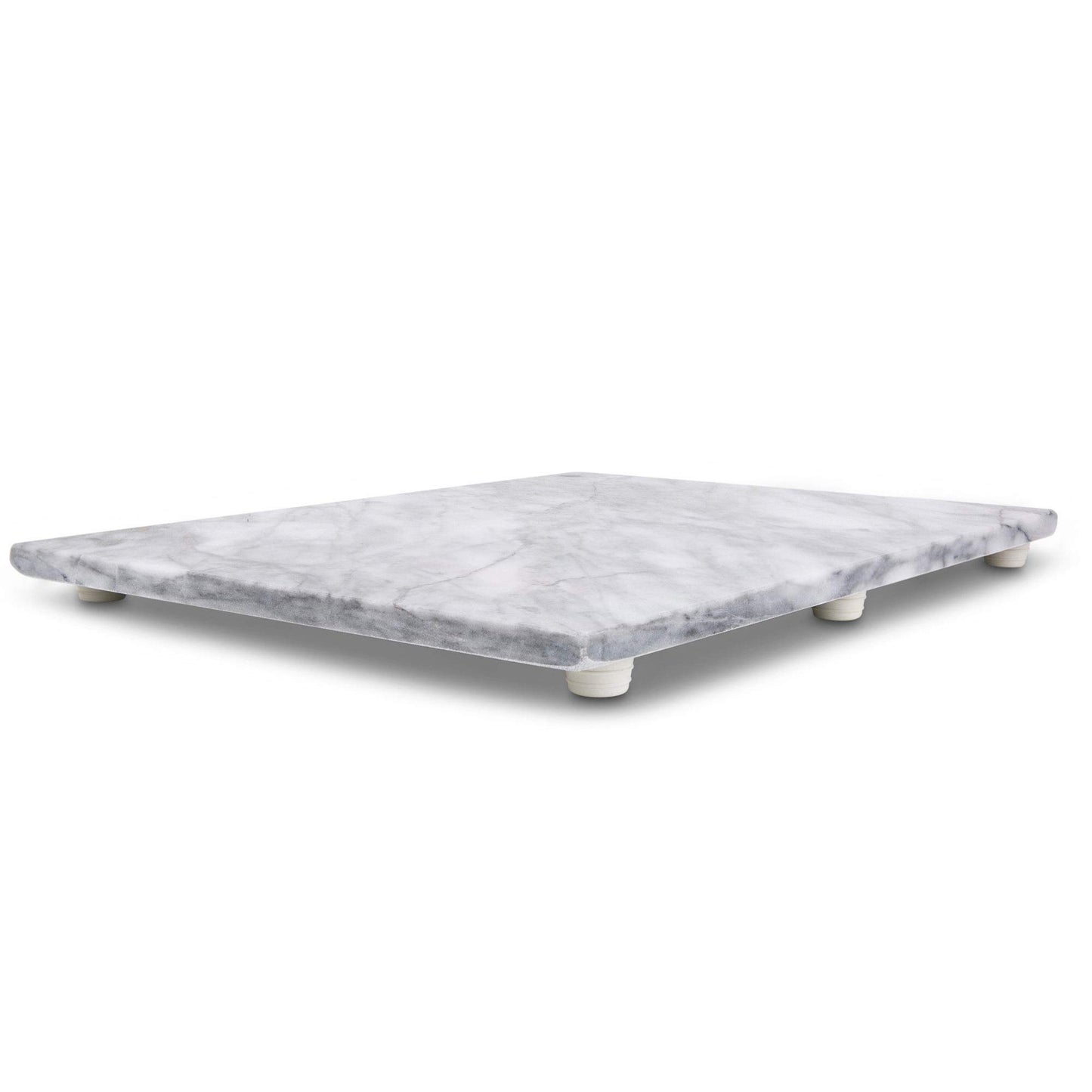 Thirteen Chefs Marble Cutting Board - 16 x 12 Inch Marble Slab Pastry Board for Charcuterie, Cheese, Dough, Dessert - Decorative Stone Cutting Board for Kitchen and Home