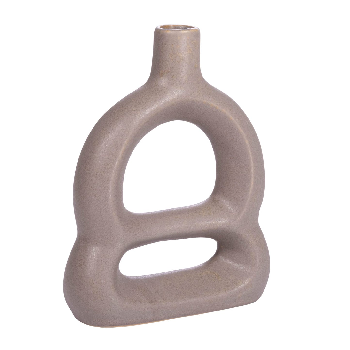 Bloomingville Stoneware Sculptural Vase, Tan