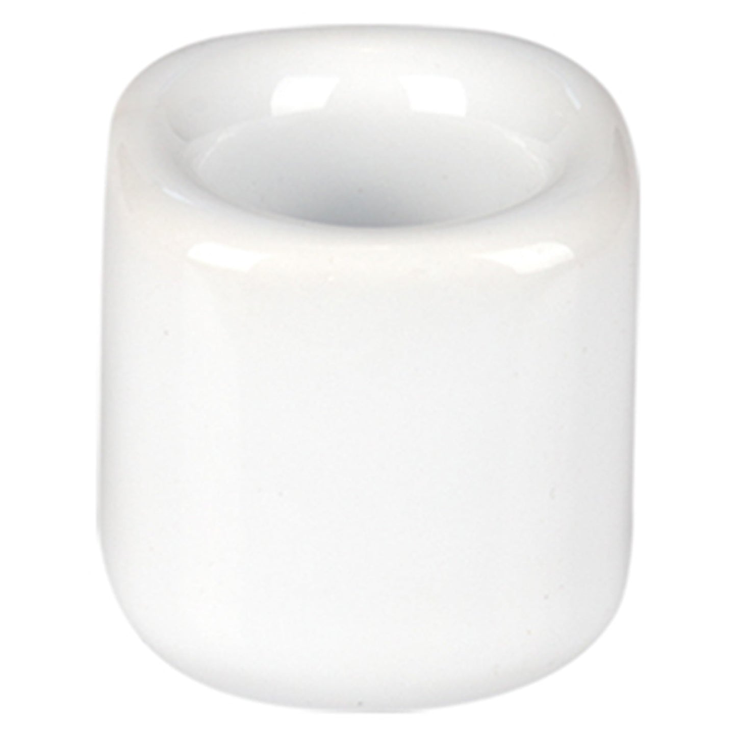 Mega Candles 5 pcs White 1/2 Inch Diameter Ceramic Chime Ritual Spell Candle Holders, Great for Casting Chimes, Meditation, Rituals, Spells, Vigil, Witchcraft, Wiccan Supplies