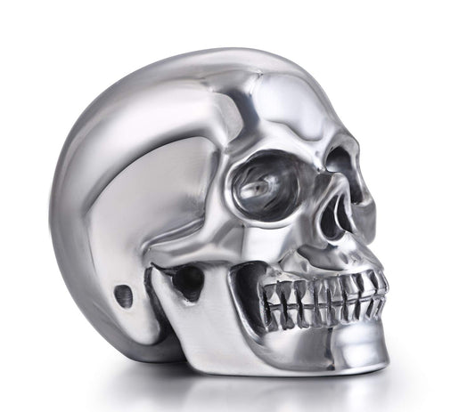 Skullis 2.0" Tera-Hertz Crystal Skull, Hand Carved Gemstone Fine Art Sculpture, Reiki Healing Stone Statue. z8
