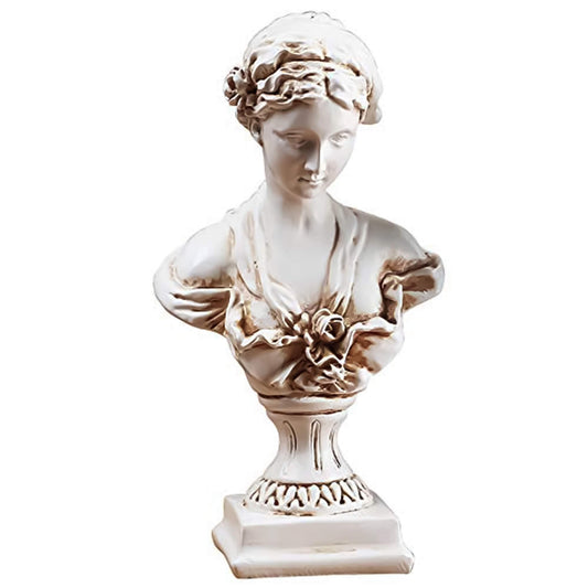 A.F.N.A.L Goddess Bust Statue Classical Tabletop Decoration Gift, Greek & Roman Mythology Indoor Decor for Home & Office, Replica Resin Minerva Sculpture Art, 8.7" H, Old Style