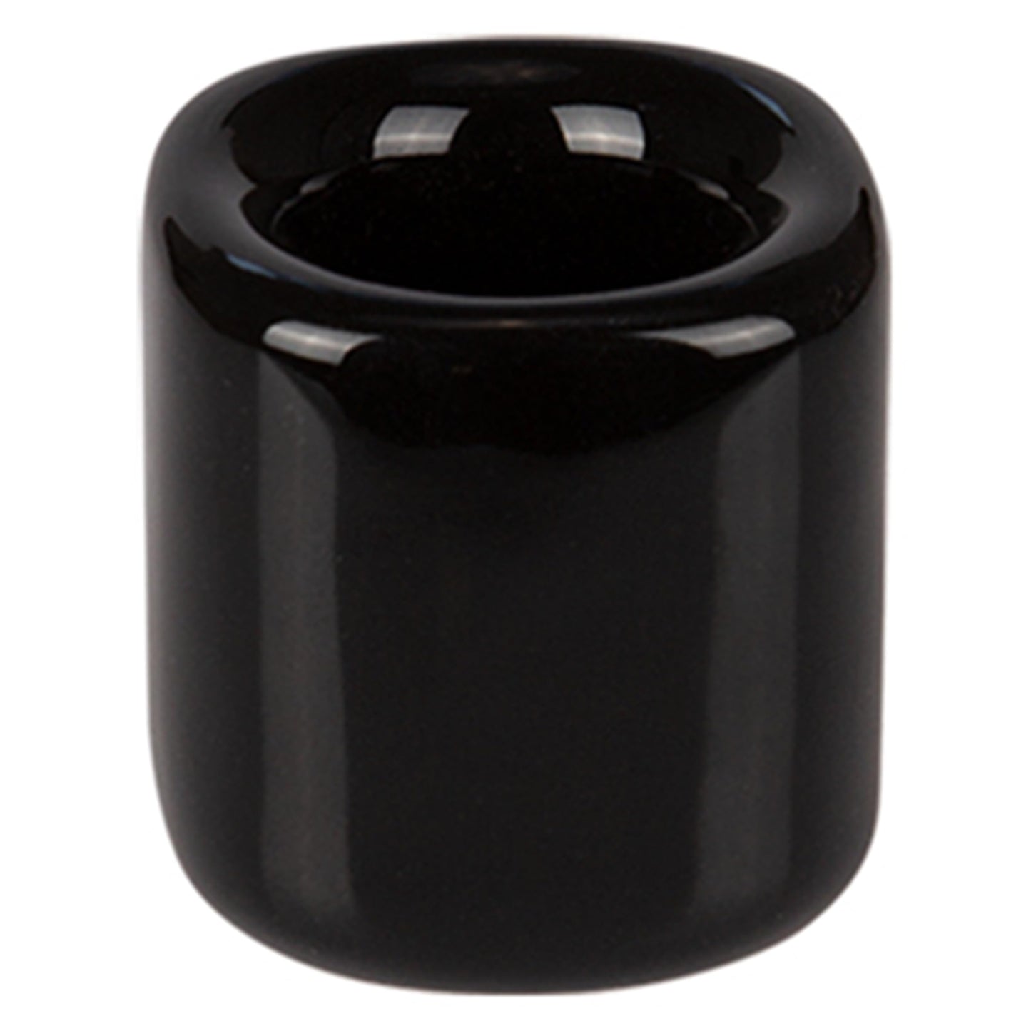 Mega Candles 5 pcs Black 1/2 Inch Diameter Ceramic Chime Ritual Spell Candle Holders, Great for Casting Chimes, Meditation, Rituals, Spells, Vigil, Witchcraft, Wiccan Supplies