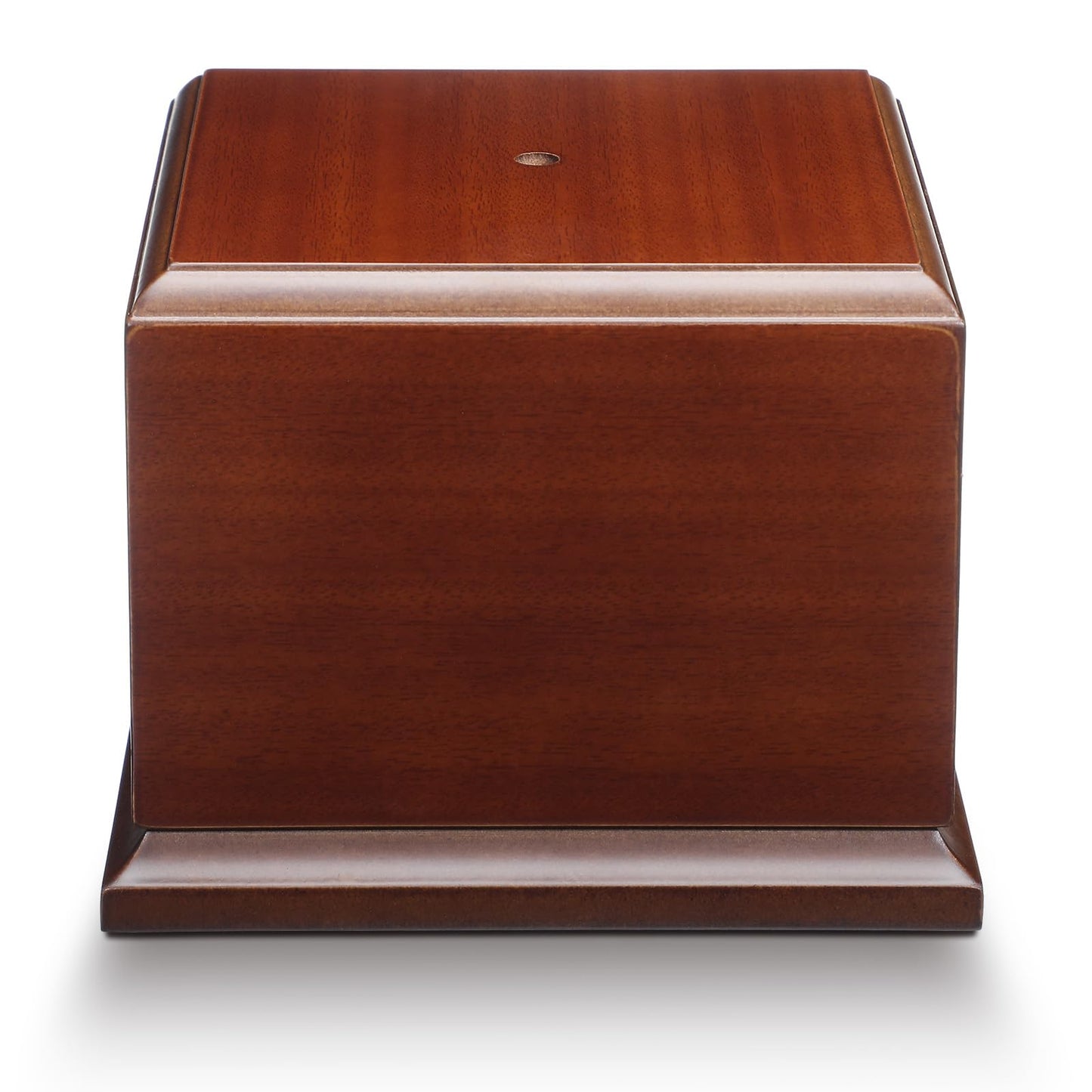 Chunful 1 Pack 4.5" x 4.5" x 2.5" Cherry Wood Base Trophy Base DIY Square Stand Blank for Trophies Awards Trophies Figurines Cups Display Stand Riser