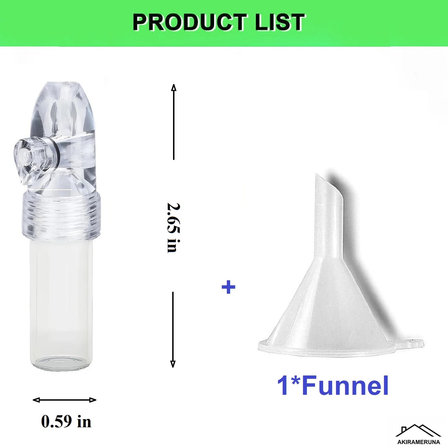 AKIRAMERUNA-Portable Glass Decorative Bottle Kitchen Spice Dispenser Portable Leak-Proof Storage Bottle for Outdoor Camping Travel