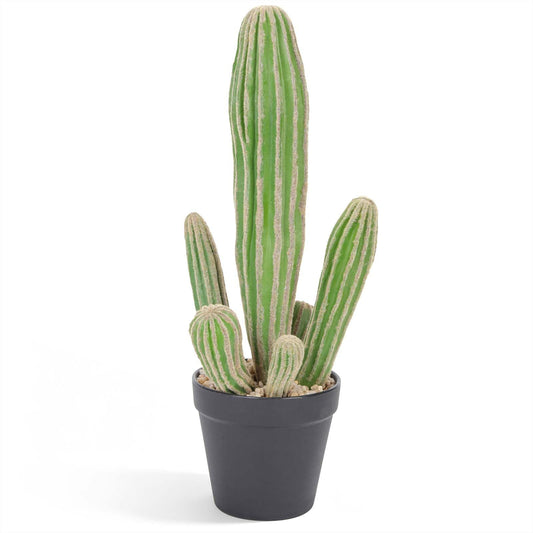 Ronminus Artificial Cactus 16 INCH Tall Fake Cactus Plants Faux Cacti Saguaro with Planter for Indoor Outdoor Home Office Shop Garden Decoration