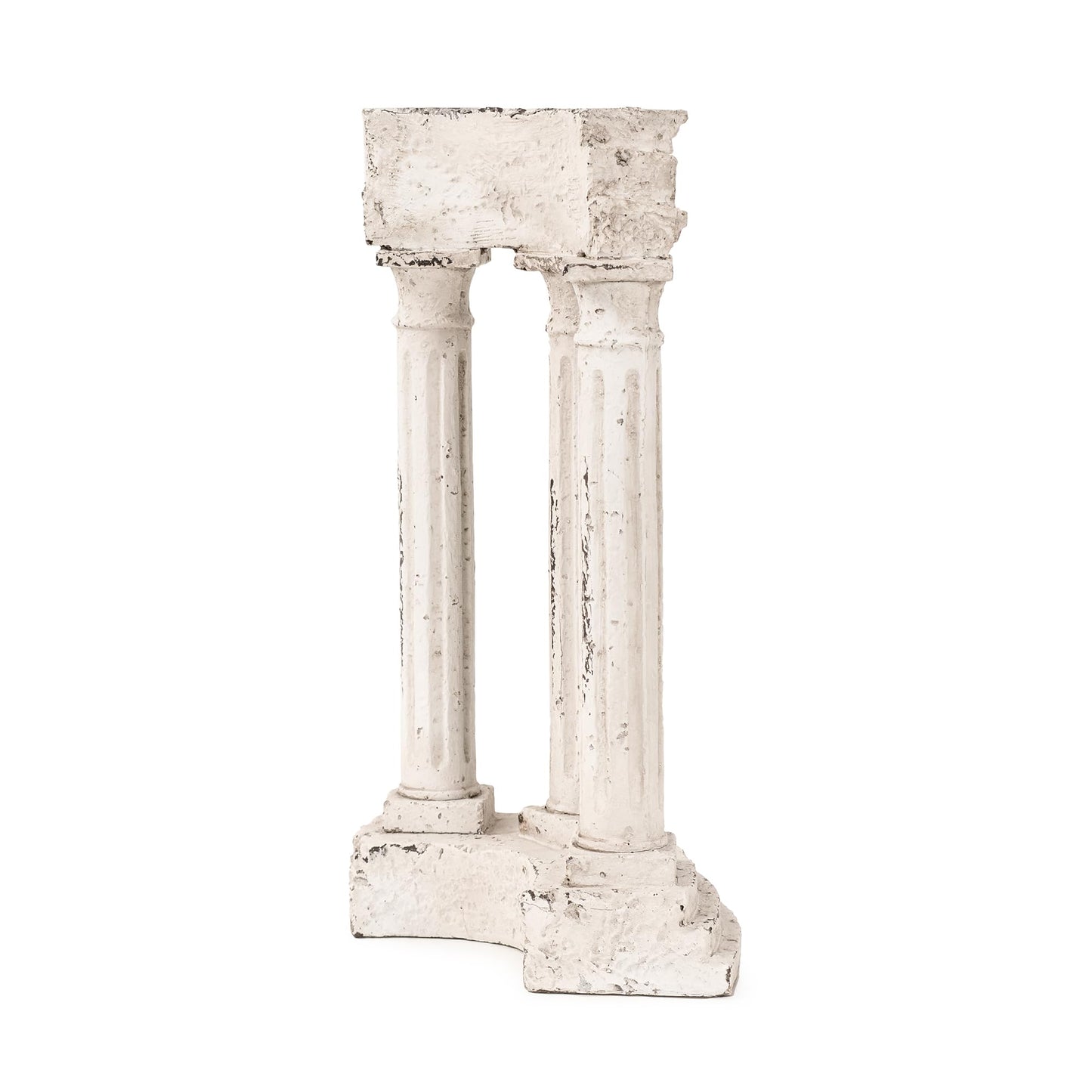 Howard Elliott Collection Temple of Portunus II Sculpture for Home and Garden Decor, Ancient Ruin Architectural Column Resin Statue Figurine for Tabletop and Bookshelves, 2.75 x 7 x 10.5 Inch