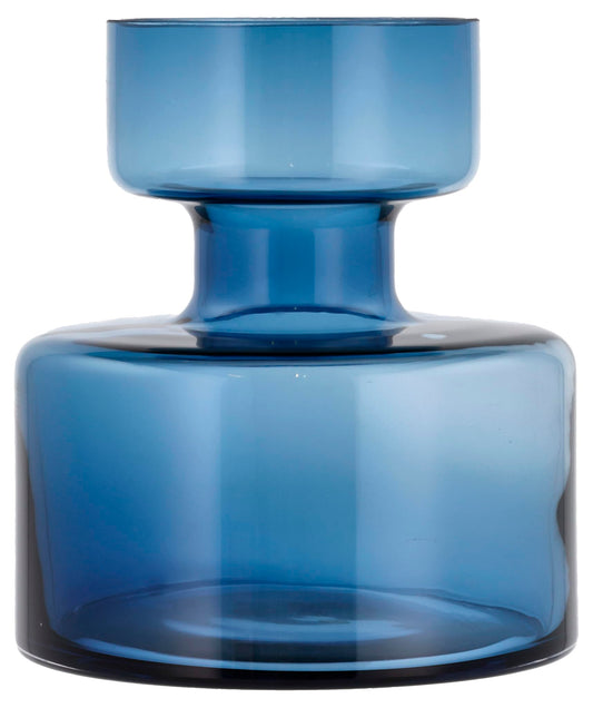 Lyngby Glass Tubular23565 Base, 7.9 inches (20 cm), Blue