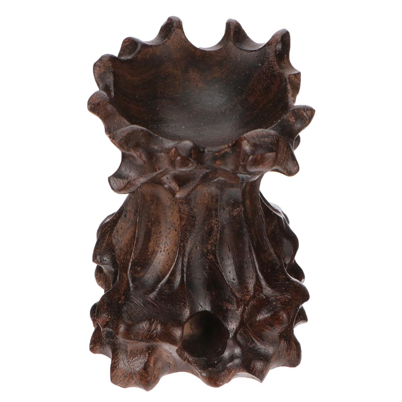 Didiseaon Wood Crystal Ball Stand 2.16X1.96X1.57In Carving Base Creative Display Pedestal for Crystal Sphere Home Decor Desktop Ornament