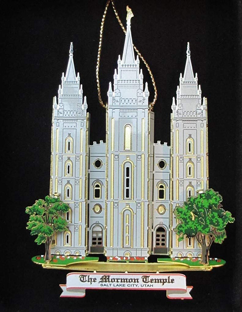 NATION'S TREASURES Mormon Temple Christmas Ornament Salt Lake City Utah Souvenir Gift
