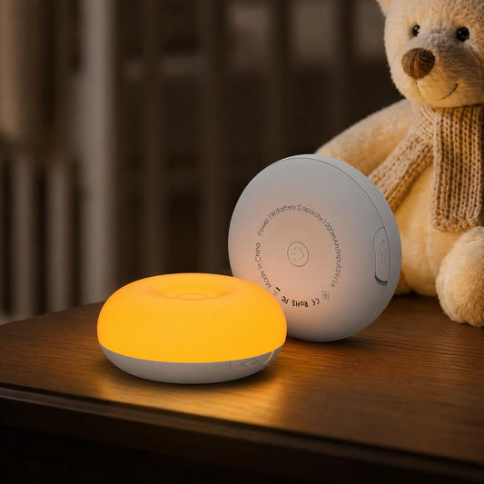 Baby Night Light for Nursery | Upgraded Flip Design with 1800K Amber Glow for Breastfeeding & Diaper Changes | Dimmable Silicone Egg Lamp, Brightness Memory, Child Lock, USB-C Rechargeable Nightlight