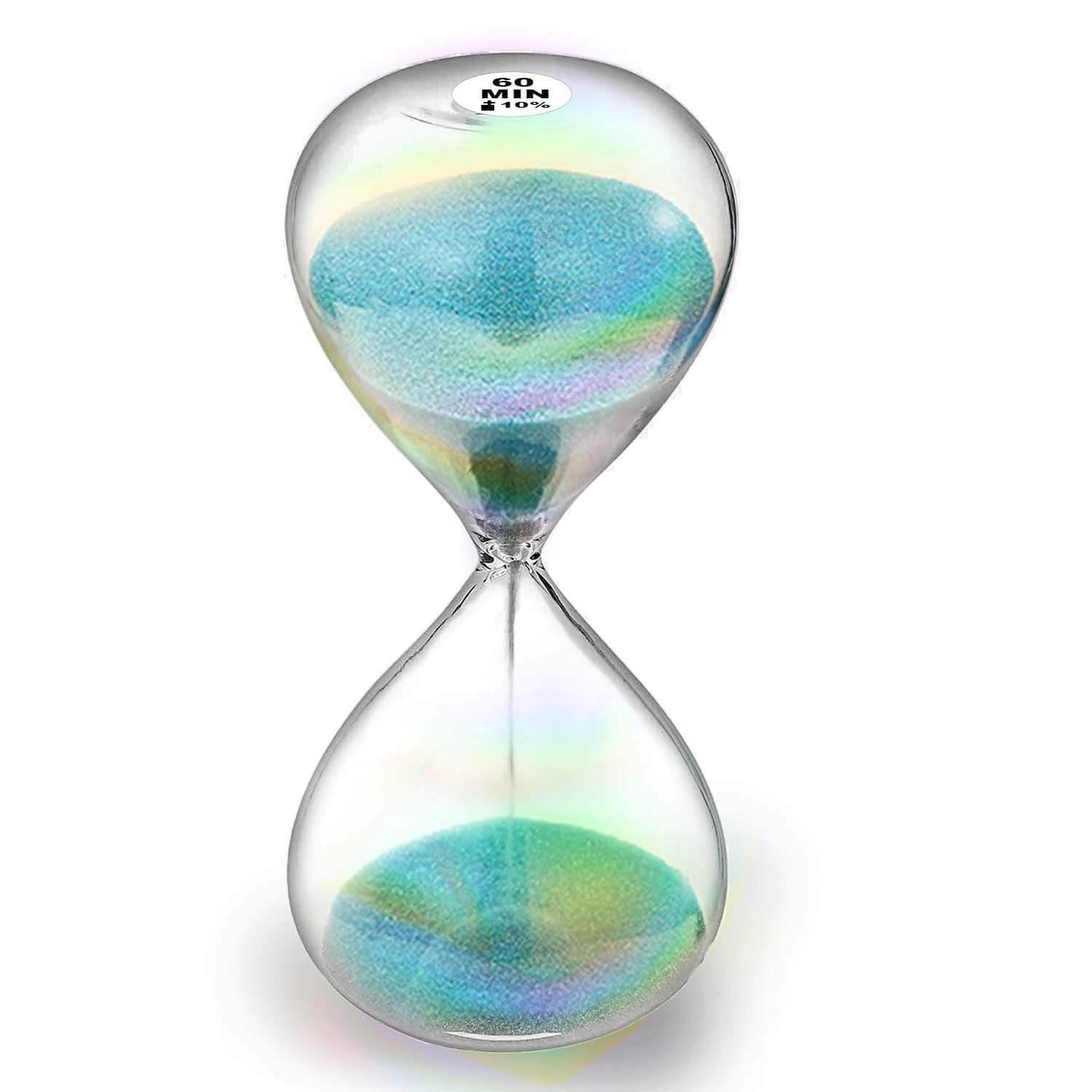 SuLiao Hourglass Sand Timer 60 Minutes,Turquoise Sand Clock 60 Min,Sand Watch 1 Hour,Large Hour Glass Sandglass,reloj de Arena 60 minuto for Home,Desk,Office Decor