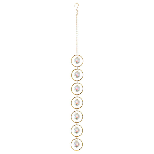 7 Chakra Crystal Suncatcher, AB Color, 30mm Crystal Ball Healing Suncatcher