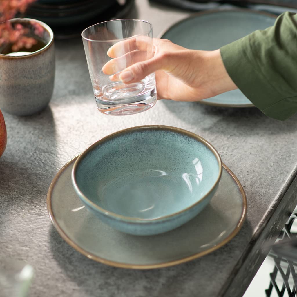 Like. By Villeroy and Boch Lave Glacé Bowl, 20 oz, Charming, Medium Bowl Made From Premium Porcelain For Crunchy Salads, Dishwasher and Microwave-Safe