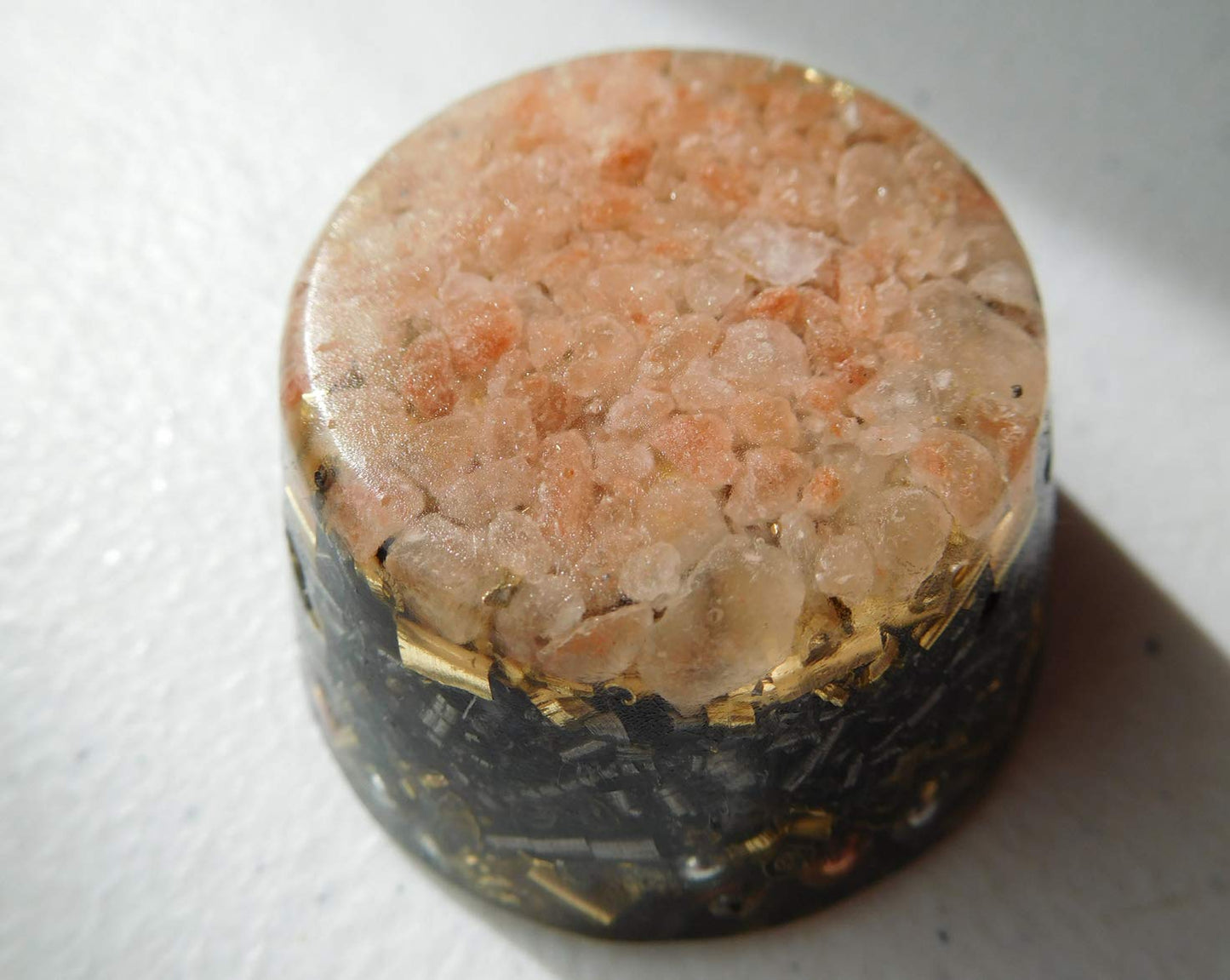 Himalayan Pink Salt Single Crystal Small Tower Buster Orgone Generator Energy Accumulator PERFECT GIFTING TOOL! Orgonite Many Beautiful Ingredients!(Salt Himalayan Pink)