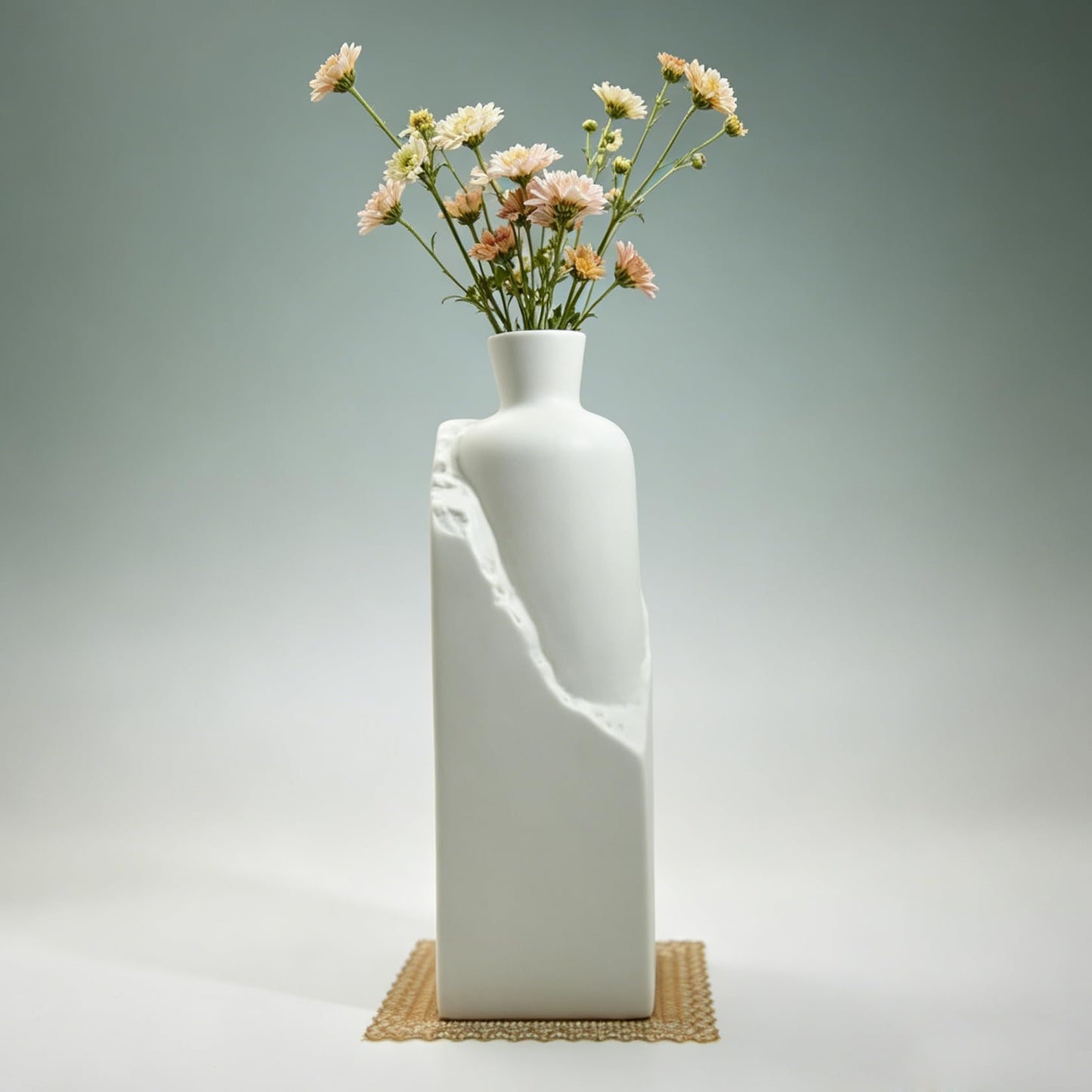 Ceramic Flower Vase 10.63″ Tall for Home Decor Living Room Office