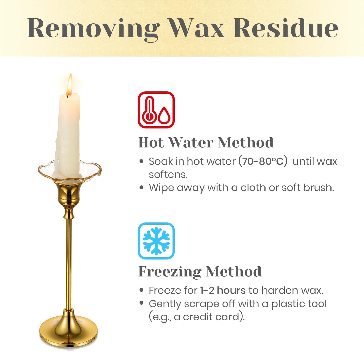 Hewory Glass Bobeches for Candlestick Holders, 3 PCS Candle Drip Protector Rings for Taper, Candle Drip Catcher for Candle Stick Candle Holder for Wedding Party Church Home (Scallop, Gold Rim)