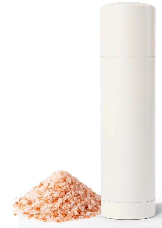 Joinvie Manual Salt Grinder Refillable for Dry Salt – Salt and Pepper Grinder with Titanium Alloy Core, Internal Adjustment salt mill, 60+ Precision Settings(Ivory)