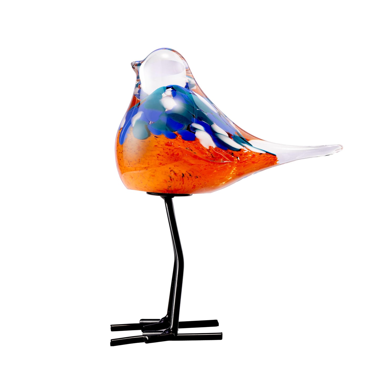 ORRFIDDY Glass Bird Figurines Art Collectible Ornaments Statue Figurines Modern Handmade Sculpture Home Decor