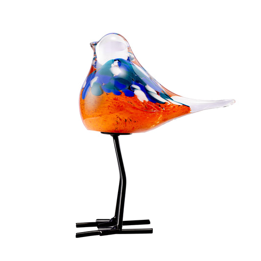 ORRFIDDY Glass Bird Figurines Art Collectible Ornaments Statue Figurines Modern Handmade Sculpture Home Decor