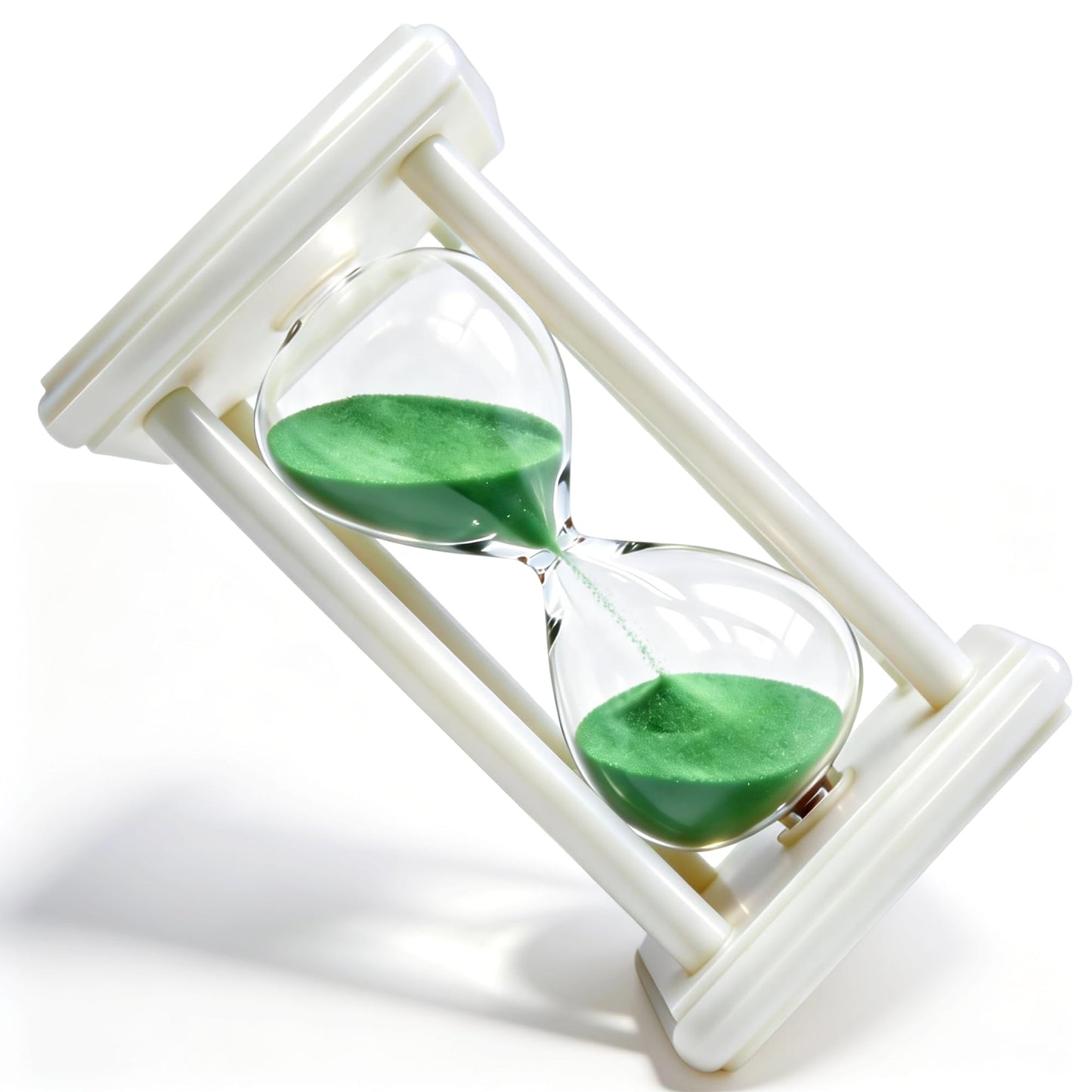 PROLOSO 30 Minutes Hourglass Green Sand Timer Glow in the Dark Sandglass Large Sand Clock Watch for Home Office Shelf Ornament