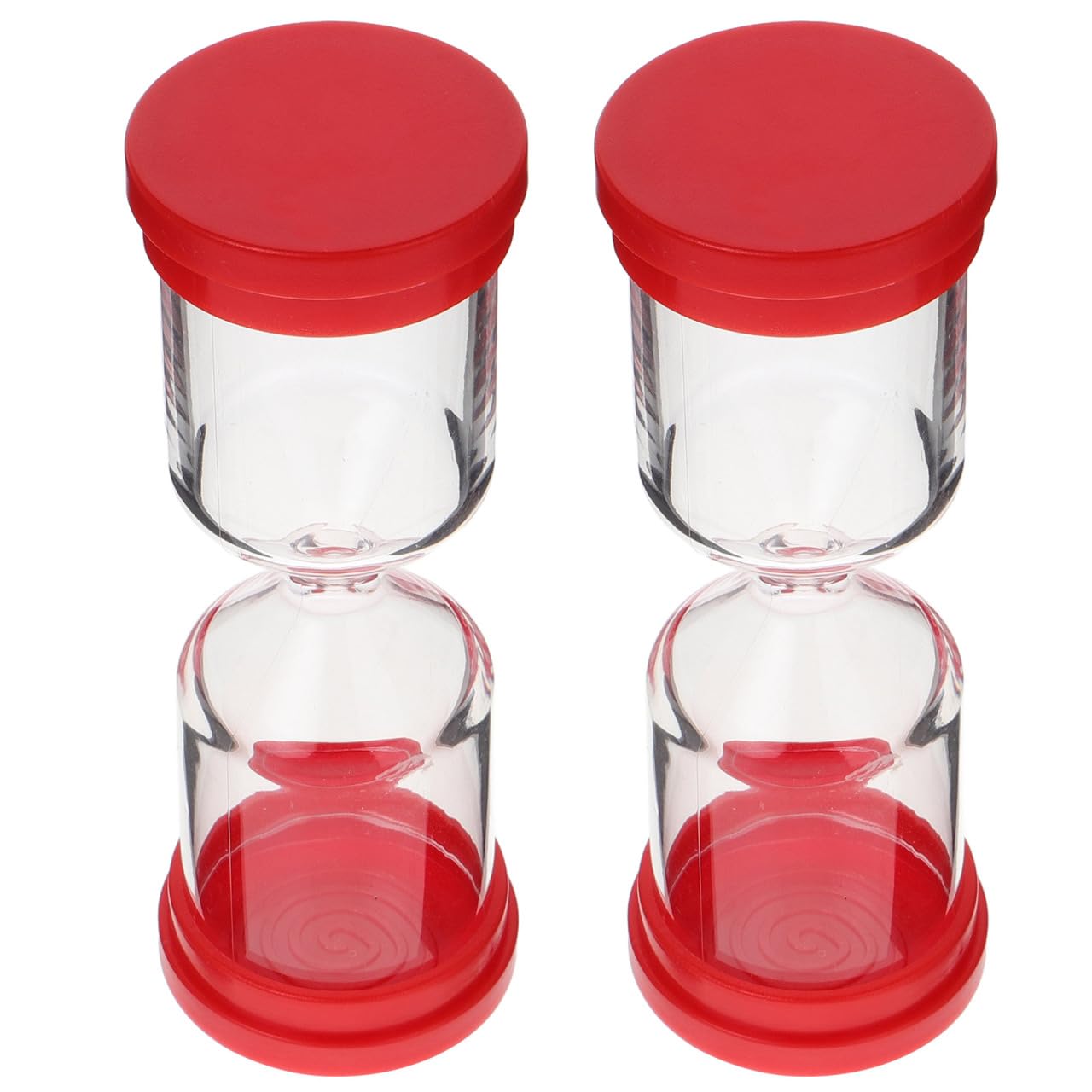 DIYEAH 2Pcs Refillable Hourglass Timer Empty Fillable Sand Timer for Crafts and Home Decor Multifunctional Sand Hourglass for Workouts Study and Cooking 4.92X1.73X1.73In