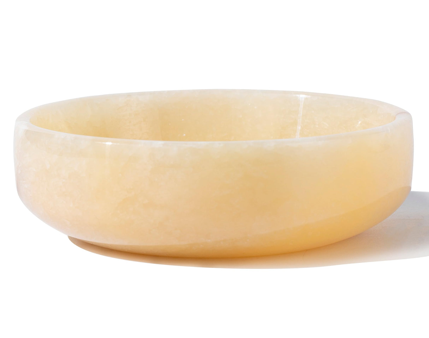 NEAMVCT Natural Topazite Decorative Bowl for Home Decor, 6.29Inch Handmade Marble Stone Catchall Bowl for Coffee Table Centerpiece, Key, Fruit, Soap Serving, Coins Tray for Entryway & Kitchen