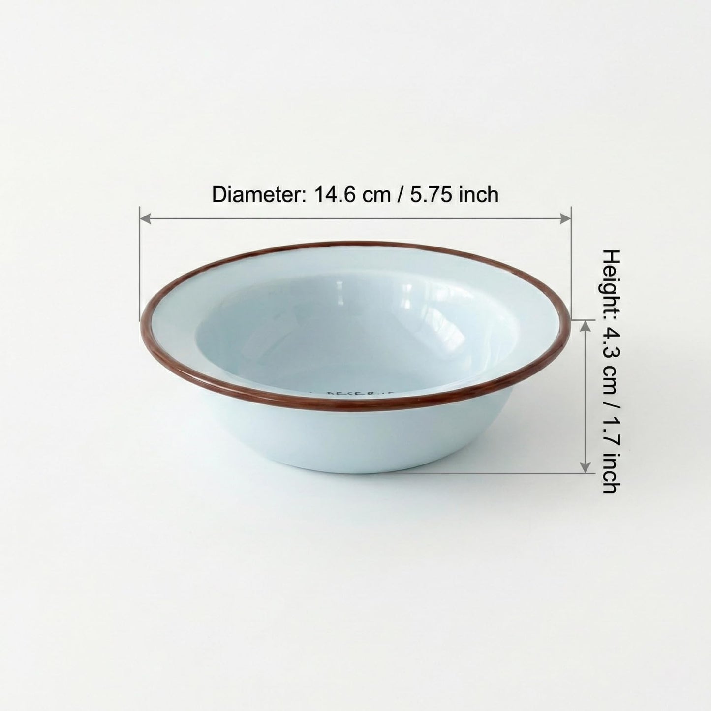 Rocvam 5.7 Inch Ceramic Pasta Bowls - Shallow Soup and Salad Bowl, Microwave and Oven Safe - Blue and Green Aesthetic (Blue)