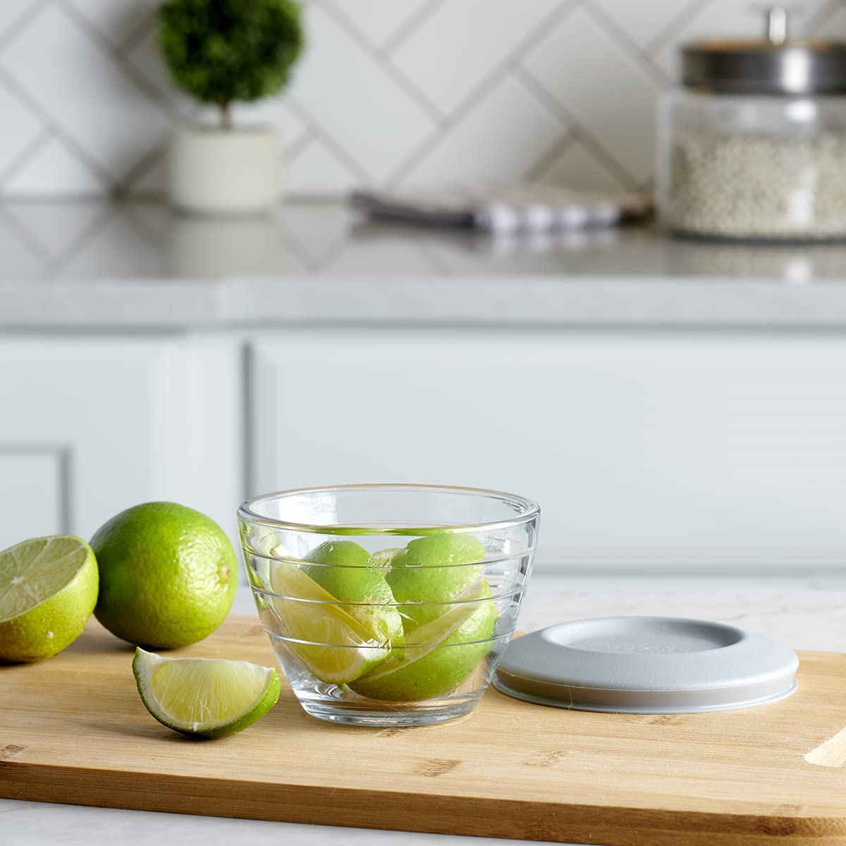Anchor Hocking 4-IN-1 PREP BOWLS. 6 Piece set (3 Bowls and 3 lids)