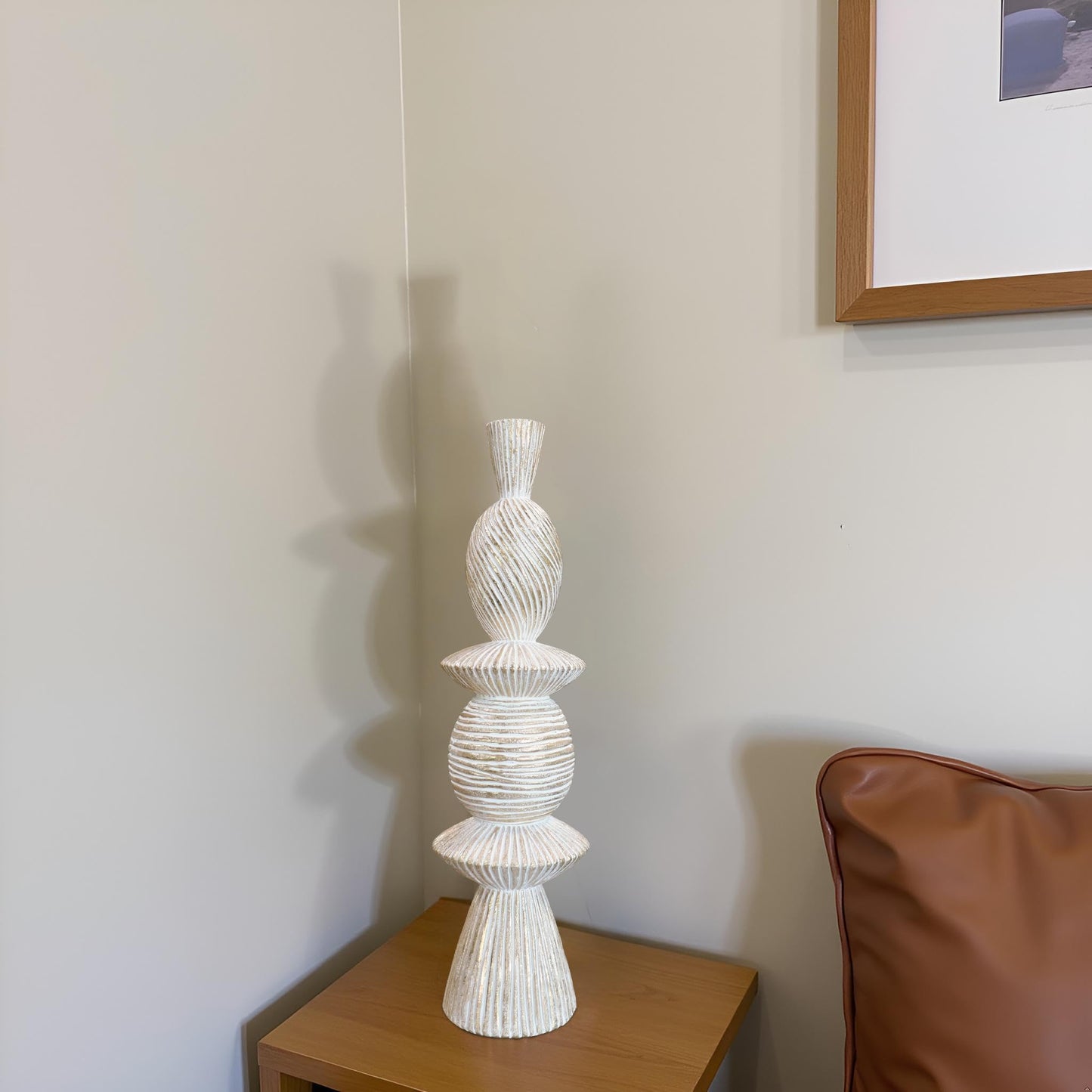 LAIKEARTS 15" Modern Abstract Tower Decorative Sculpture, Chess Sculptures,Home Decor,Coffee Table Statues,Shelf Top Decor Aesthetics,Dining Living Room Desk Decor