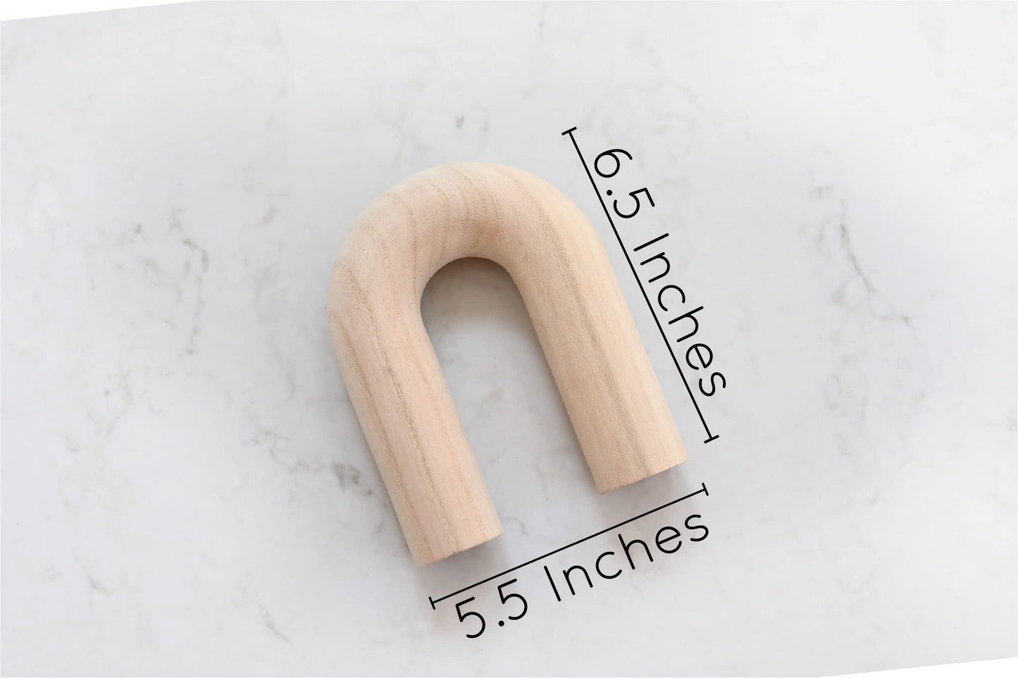 Rool Modern White Wooden Decorative Knot Sculpture for Living Room Table Decor