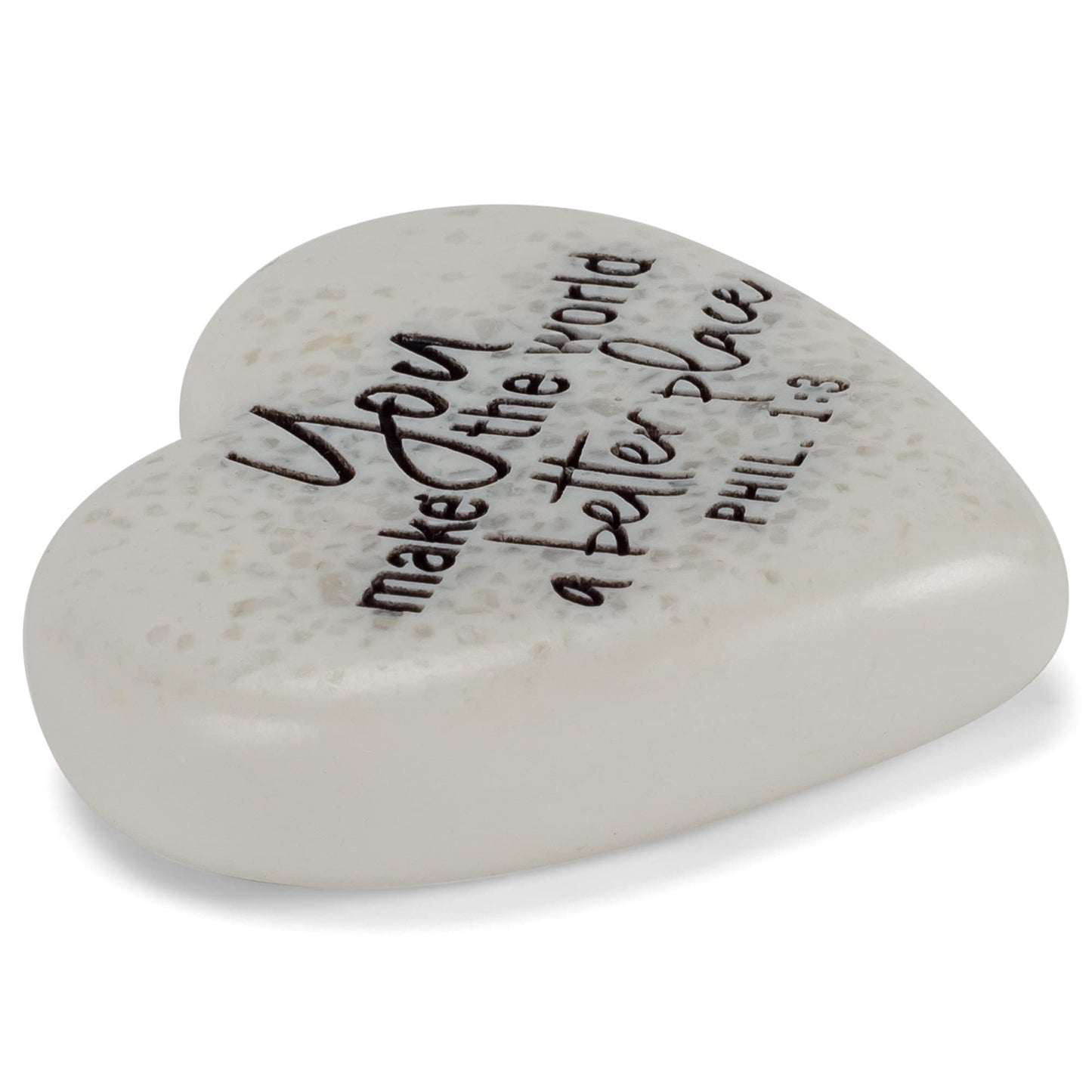 Lighthouse Christian Products Plaque-Cast Stone-Sentiment Hearts-A Better Place-Philippians 1:3