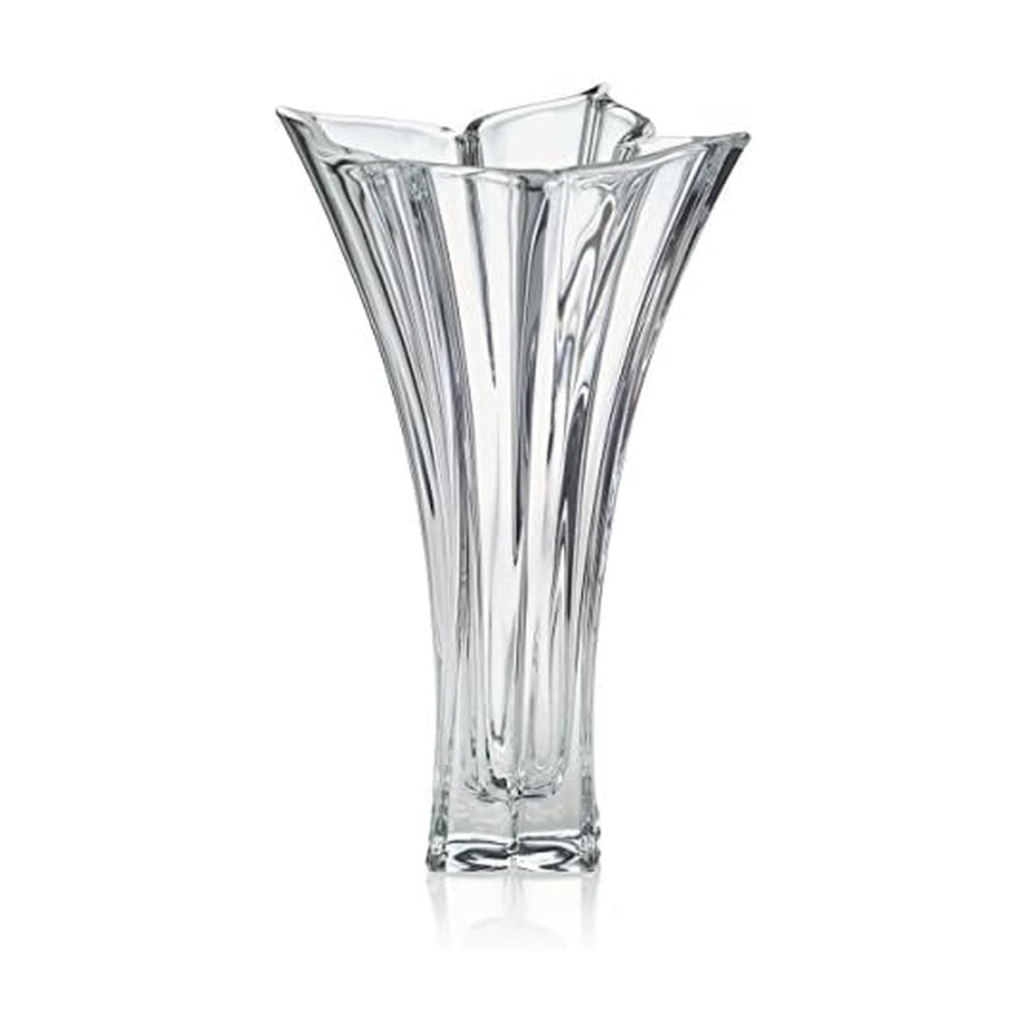 Mikasa Florale Crystal Vase, 14"