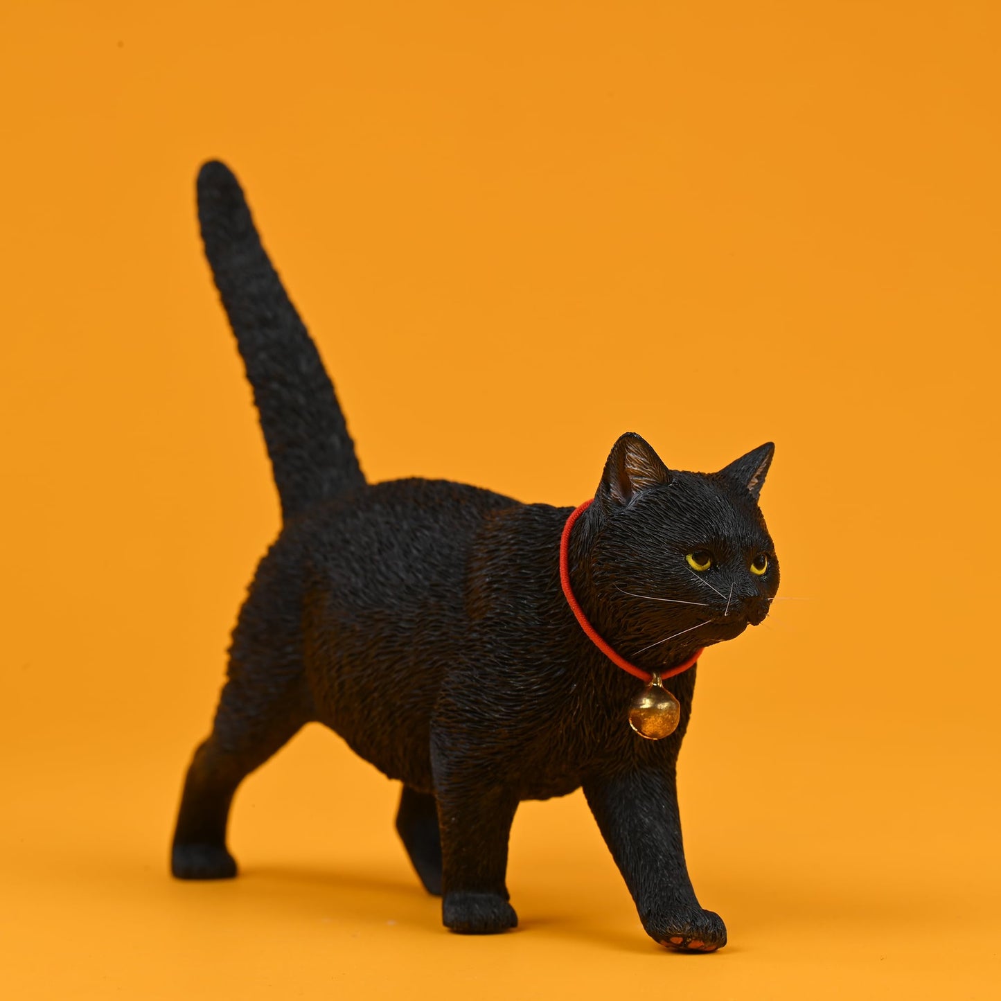 MMOS X JXK Walking Cat Figurine, Resin Cat Statue with Intricate Texture Details, Cat Gifts for Cat Lovers, Home Decor for Cat Lovers