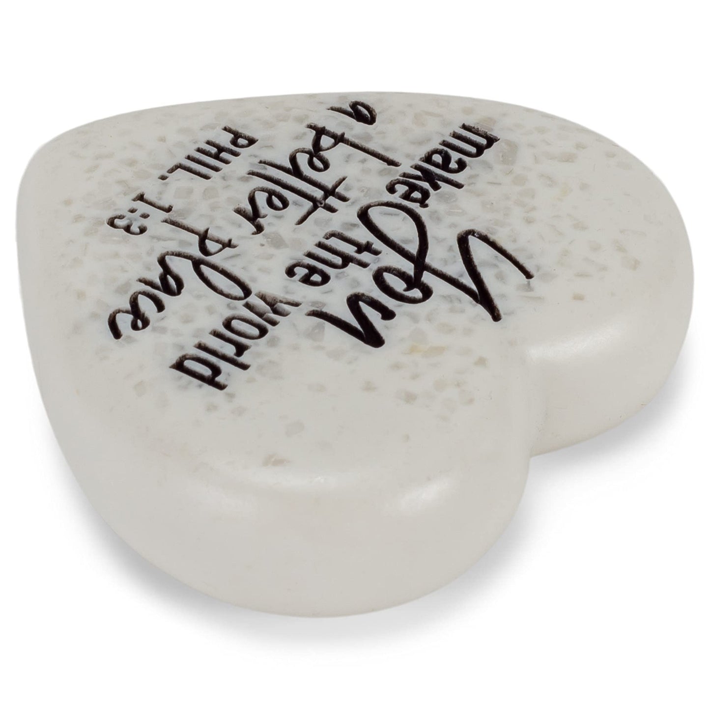 Lighthouse Christian Products Plaque-Cast Stone-Sentiment Hearts-A Better Place-Philippians 1:3