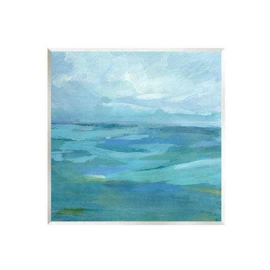Stupell Industries Flowing Ocean Tide Abstract Wall Plaque Art, Design by Victoria Barnes, 12 x 12, Wall Plaque