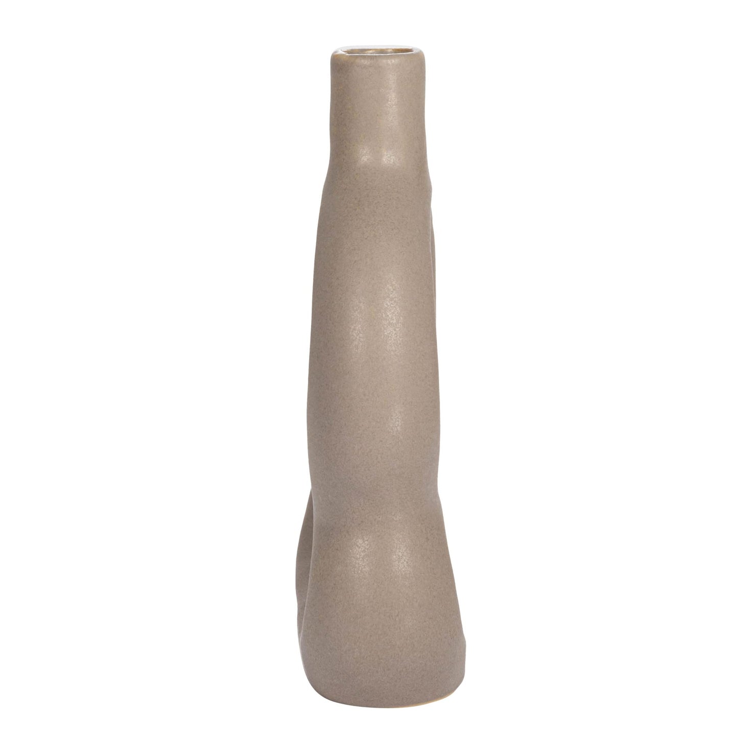 Bloomingville Stoneware Sculptural Vase, Tan