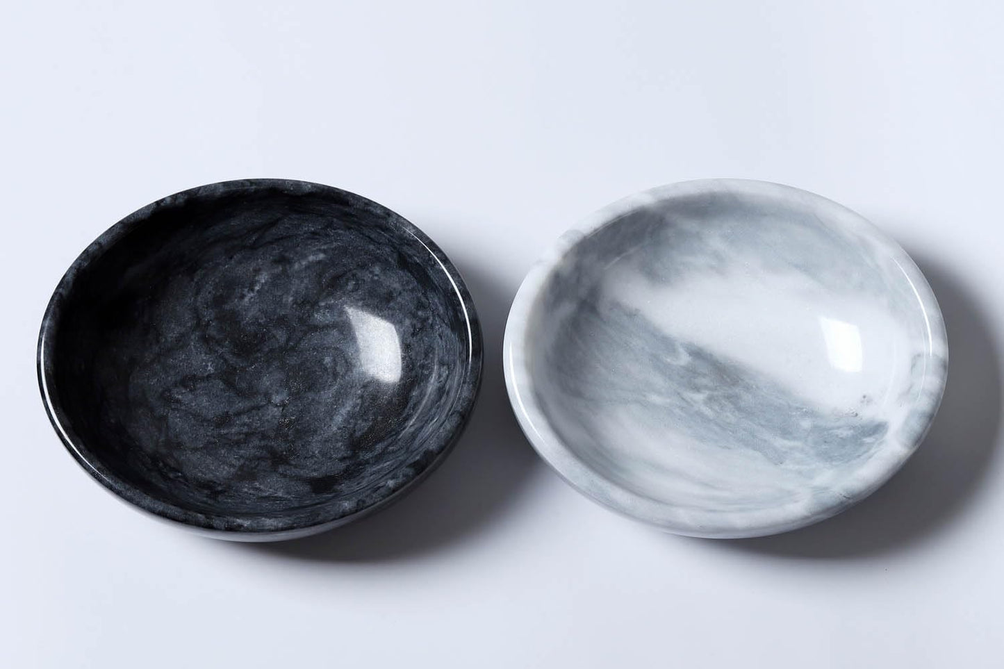Daszui Natural Marble Decorative Bowls for Home Decor, 4.72 inch Hand-Carved Decorative Bowl Key Bowl, Ritual use, Incense Burner, smudging, Decoration Bowl, offering