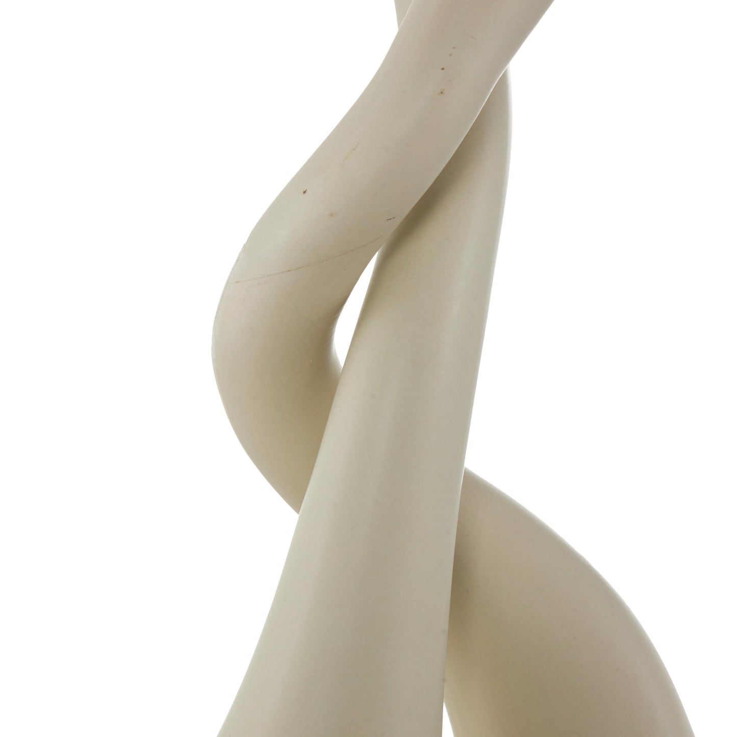 Deco 79 Ceramic Swan Decorative Sculpture Intertwined Home Decor Statues, Set of 2 Accent Figurines 17", 14" H, Beige