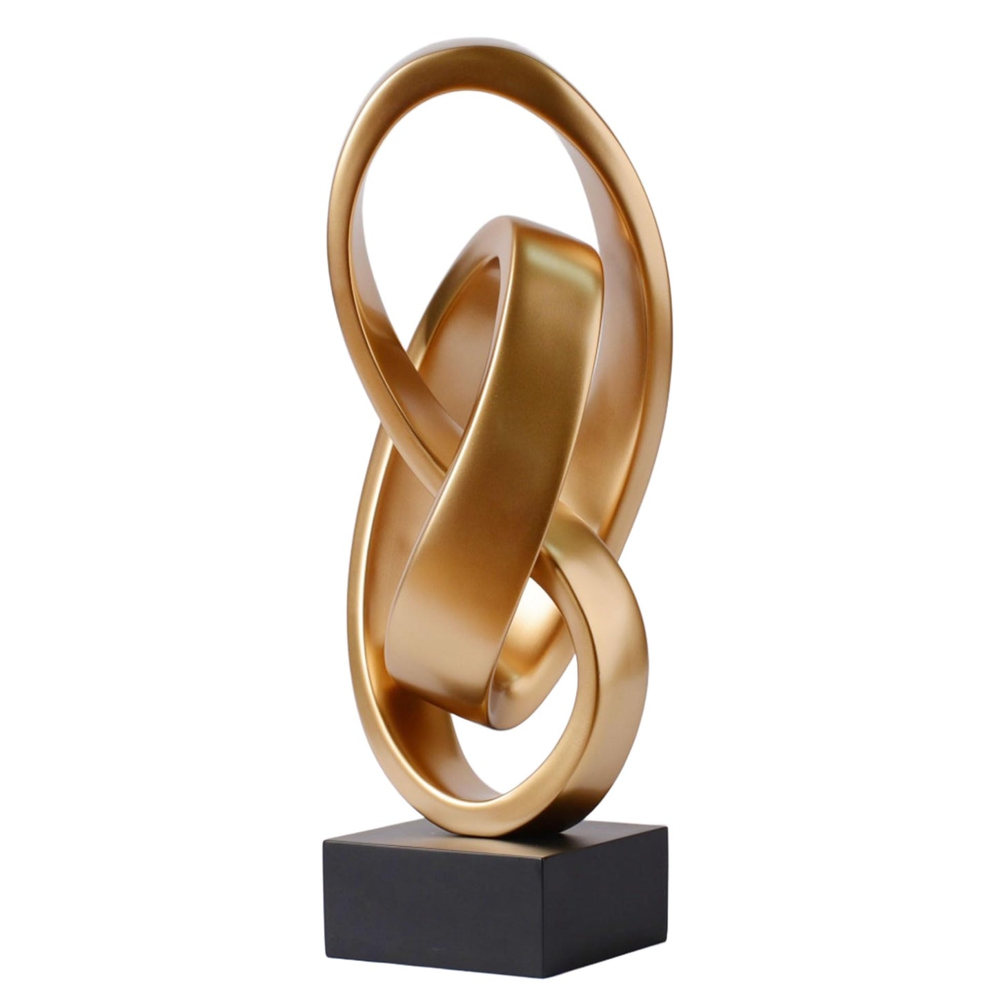 HAUCOZE Abstract Sculpture Statue Modern Art Decor Table Centerpiece Ornament Home Figurine Gift for Desktop Bookshelf Polyresin 17.0 Inch