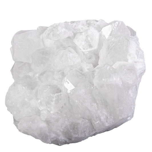 Nupuyai Natural Clear Quartz Crystal Cluster Stone Specimen Irregular Raw Rock Crystal Geode Home Decor for Healing/Meditation/Collection, 0.56-0.88 lb