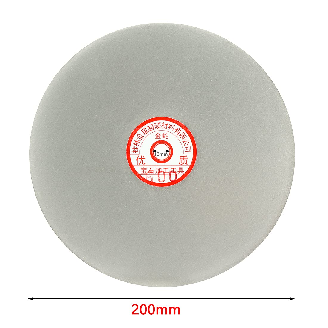 uxcell 200mm 8-inch Grit 600 Diamond Coated Flat Lap Disk Wheel Grinding Sanding Disc
