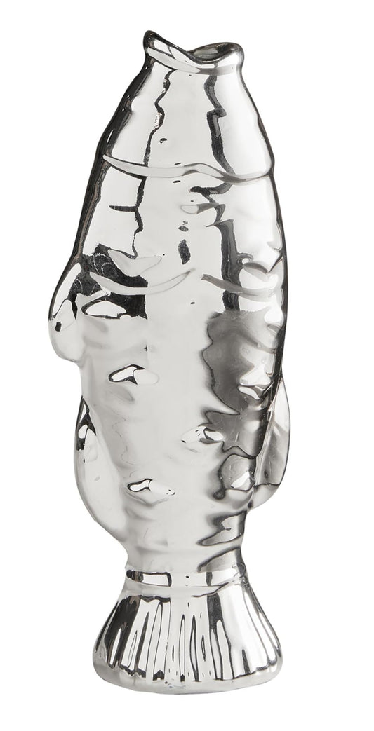 47th & Main Decorative Silver Dolomite Fish, 7" Tall
