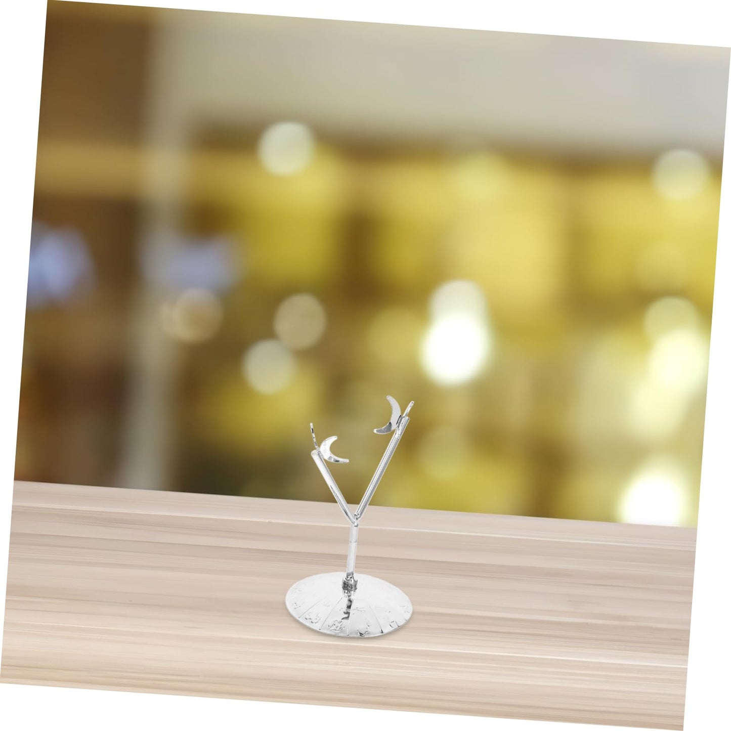 ABOOFAN Display Pedestal for Rocks Rhombus Ore Bracket Adjustable Metal Crystal Holder Stone Display Stand Diamond Shape Base Holder for Raw Gems Home Decor Stand